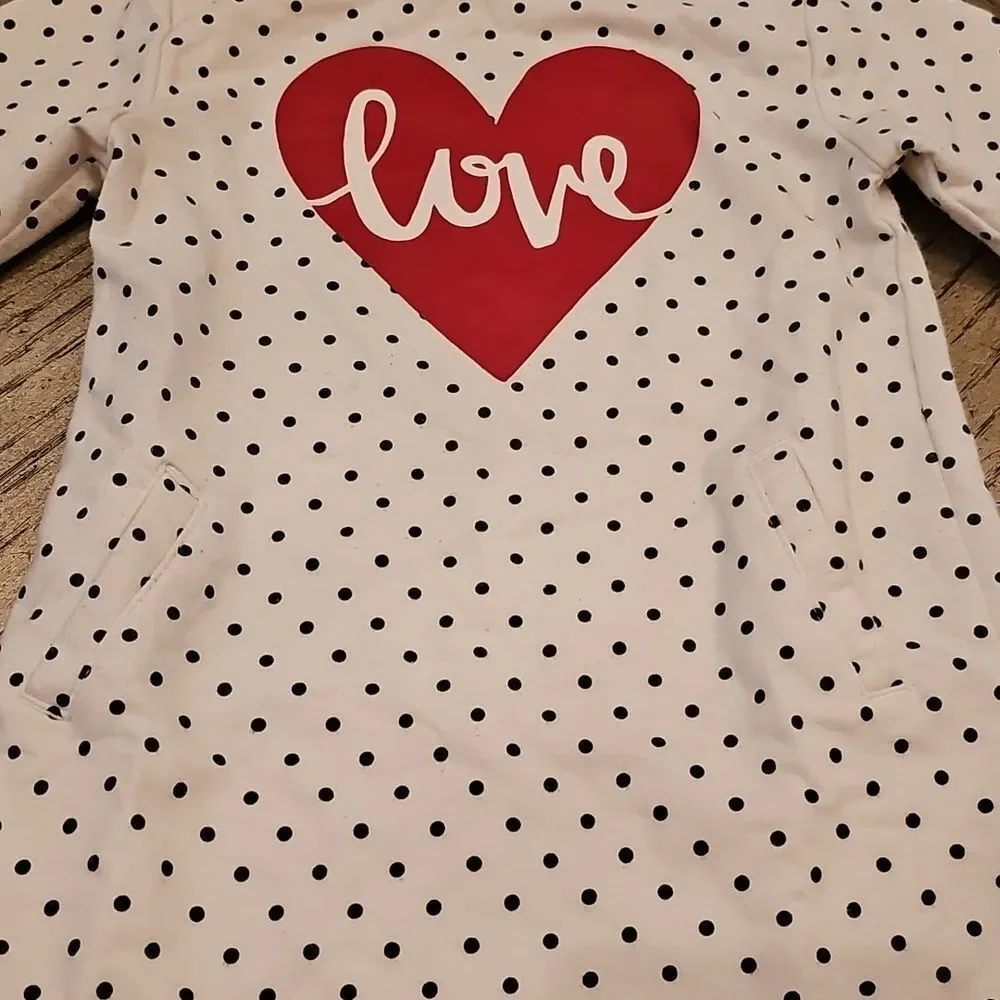 Polka Dot Dress with Red Heart 18-24 Month